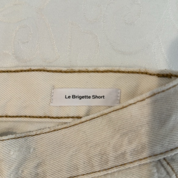 Frame Le Brigette High Waist Raw Hem Denim Shorts - Picture 12 of 16